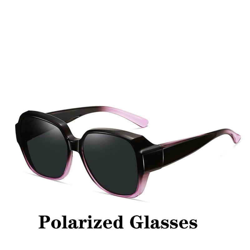 Round Polarized Sunglasses for Prescription Glasses