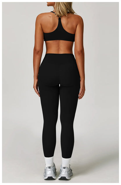 Yoga Suit Sports Set for Women Long Sleeve Athletic Wear