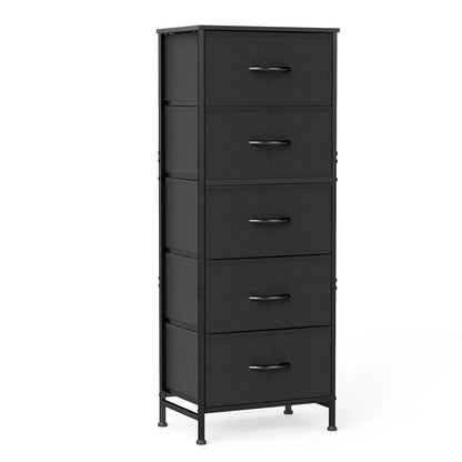 JHK 48 Inch Modern Dresser with 5 Fabric Drawers
