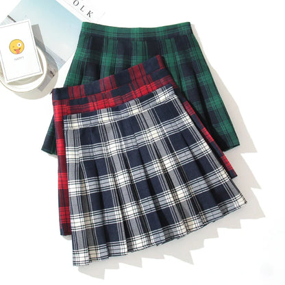 Plaid A-Line Mini Skirt for Women