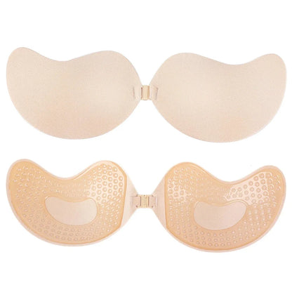 Invisible Push Up Bra Self-Adhesive Silicone Black Skin