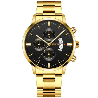 Luxury Stainless Steel Quartz Watch for Men