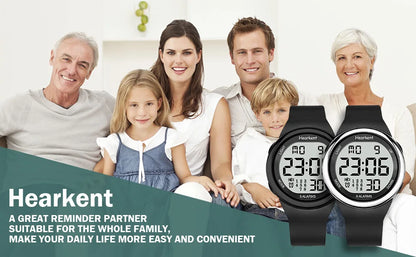 Hearkent 8 Alarm Waterproof Digital Wristwatch