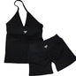 Seamless Lace-Up Bra and Shorts Yoga Set for Women
