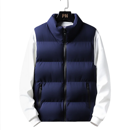Men's Thick Windproof Sleeveless Vest Jacket
