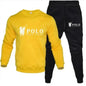 Men's Round-Neck Sweatshirt and Jogging Pants Set