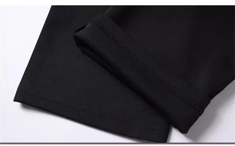 Black Stretch Smart Casual Men's Trousers