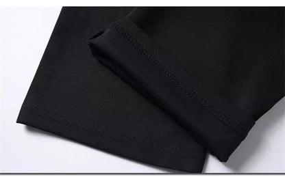 Black Stretch Smart Casual Men's Trousers