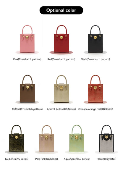 BAFELLI Women's Genuine Leather Mini Tote Crossbody Bag