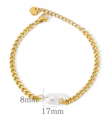 Gold Stainless Steel Bohemian Personalized Anklet