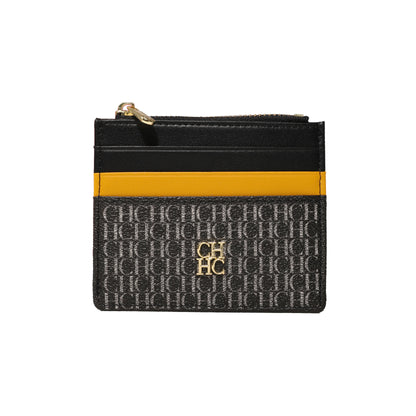 CH Women's Zipper Wallet with Letter Decoration