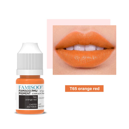 FAMISOO 5ML Permanent Makeup Pigment for Lips and Eyebrows