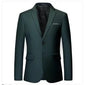 Men's Solid Color Formal Suit Jacket Slim Fit Blazer