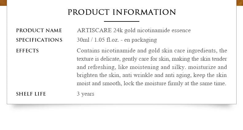 ARTISCARE 24K Gold Serum Set for Eye and Face Care