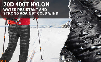 Mapleaf Ultralight Down Pants Waterproof Windproof Ski Trousers
