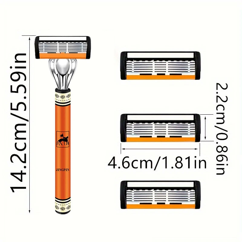Men's 6-Layer Safety Razor Set