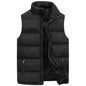 Men's Warm Sleeveless Vest Jacket with Zipper