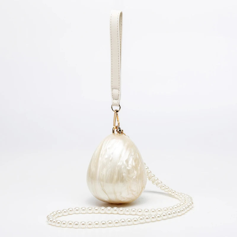 Mini Pearl Beaded Crossbody Handbag for Women