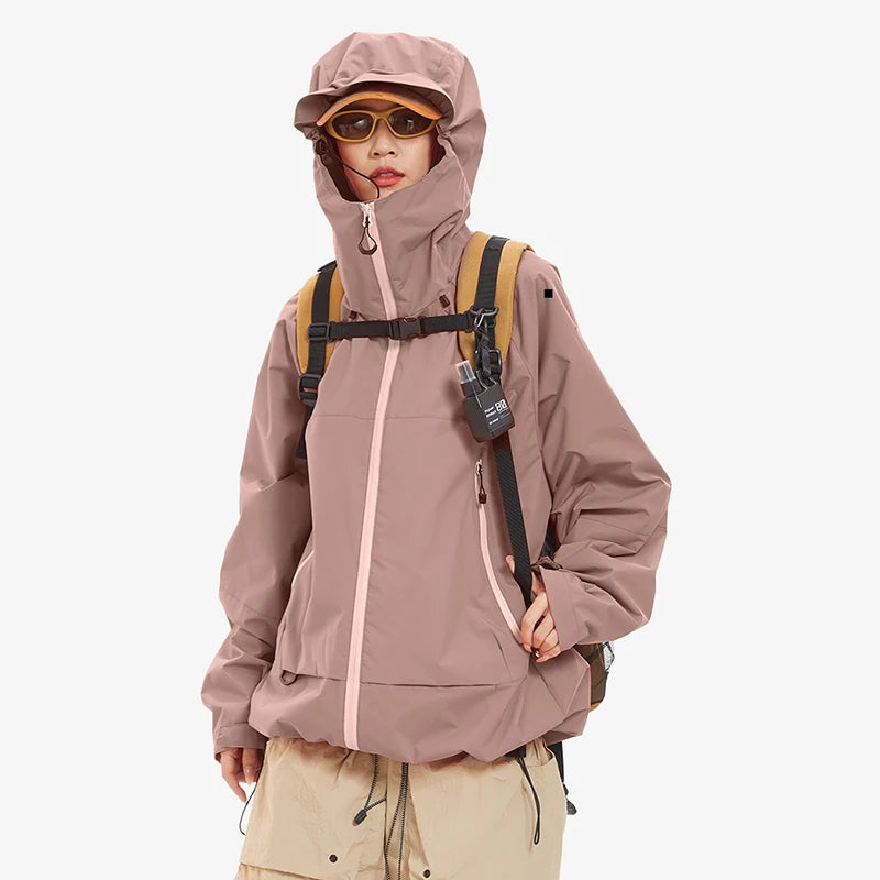 CHRLCK Waterproof Hiking Jacket Unisex Spring Autumn