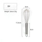 Stainless Steel Egg Stirring Balloon Whisk 6-12 Inch