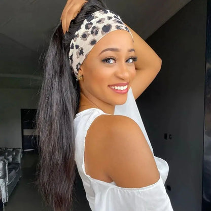 18 Inch Straight Headband Wig Brazilian Virgin Hair
