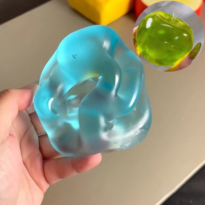 Squishy Green Apple Stress Ball Fidget Toy for Adults