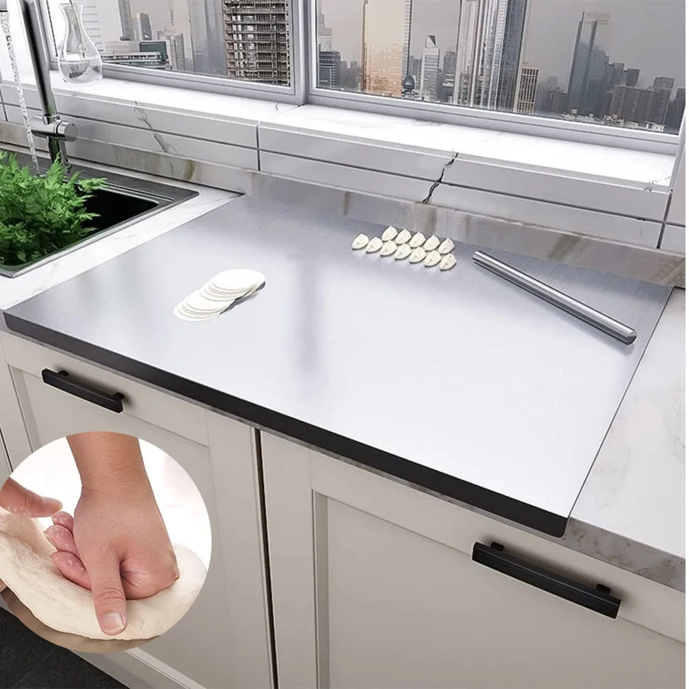 Stainless Steel Chopping Board 304 Non-slip Edge