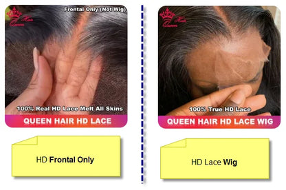 Queen Hair HD Frontal Lace Closure Raw Human Hair