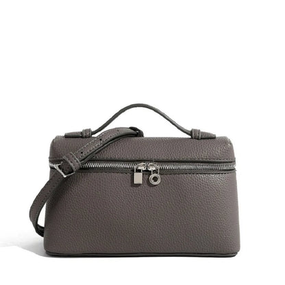 Lychee Grain Patent Leather Shoulder Bag for Women