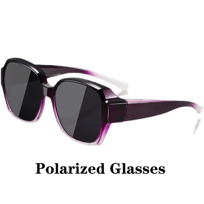Round Polarized Sunglasses for Prescription Glasses
