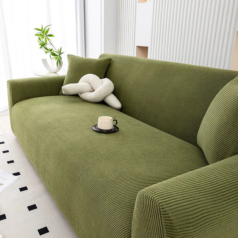 Thick Soft Corduroy Non-Slip Sofa Cover Universal Fit