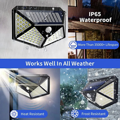 100 LED Solar Security Lamp Waterproof Motion Sensor