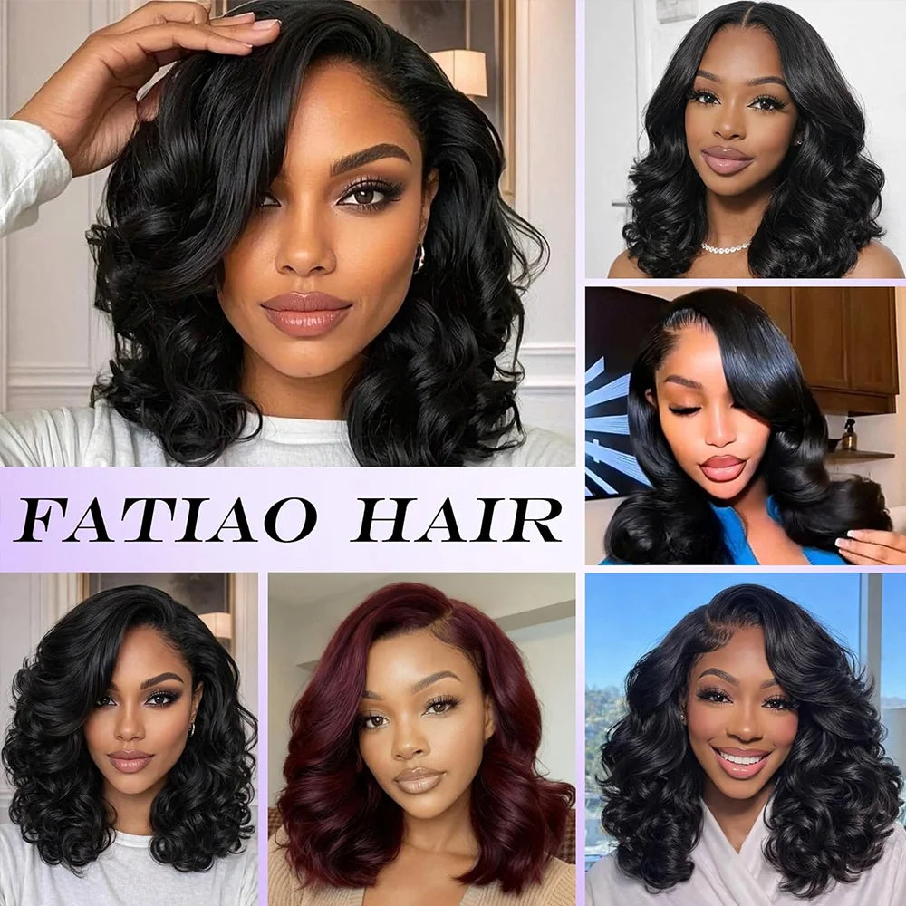 42 Inch 250% Density Body Wave Lace Front Wig Black