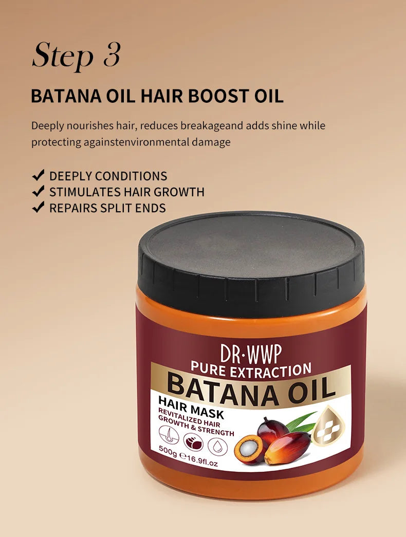 Batana Oil Shampoo & Conditioner Set (500ml)