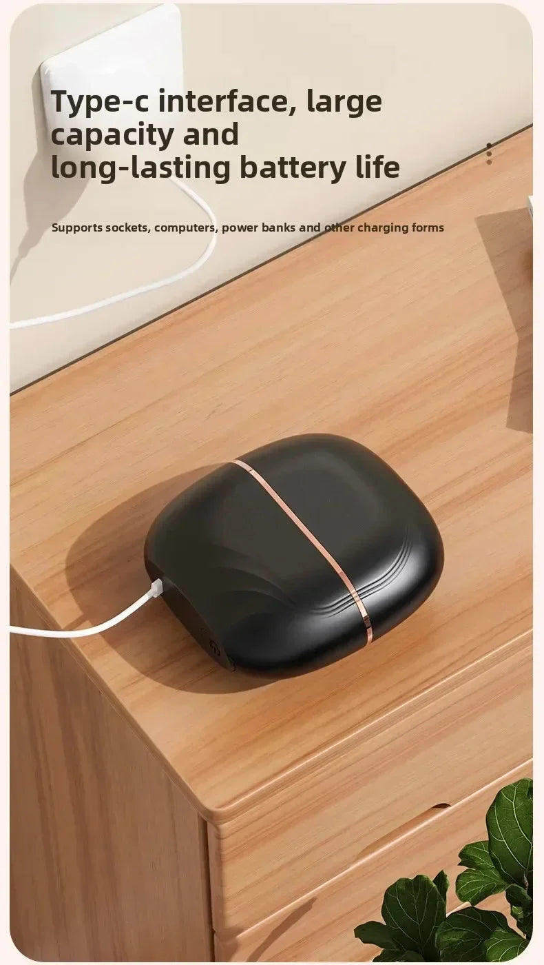 Mini Rechargeable Hair Straightener Brush Portable