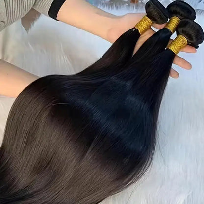 Straight Brazilian Virgin Hair Bundles 40 42 Inch