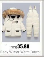 Winter Down Jacket for Boys and Girls Thicken Snowsuit