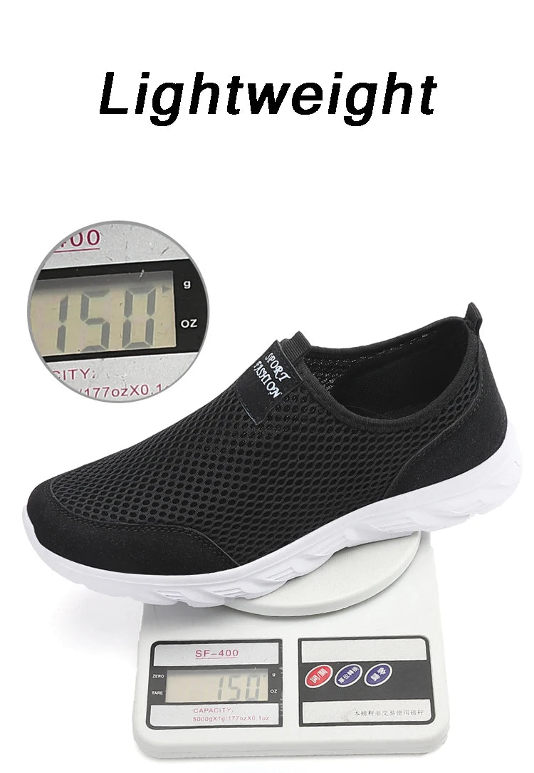 Lightweight Breathable Slip-On Men Casual Shoes Size 39-47