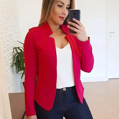 Thin White Blazer for Women Office Style