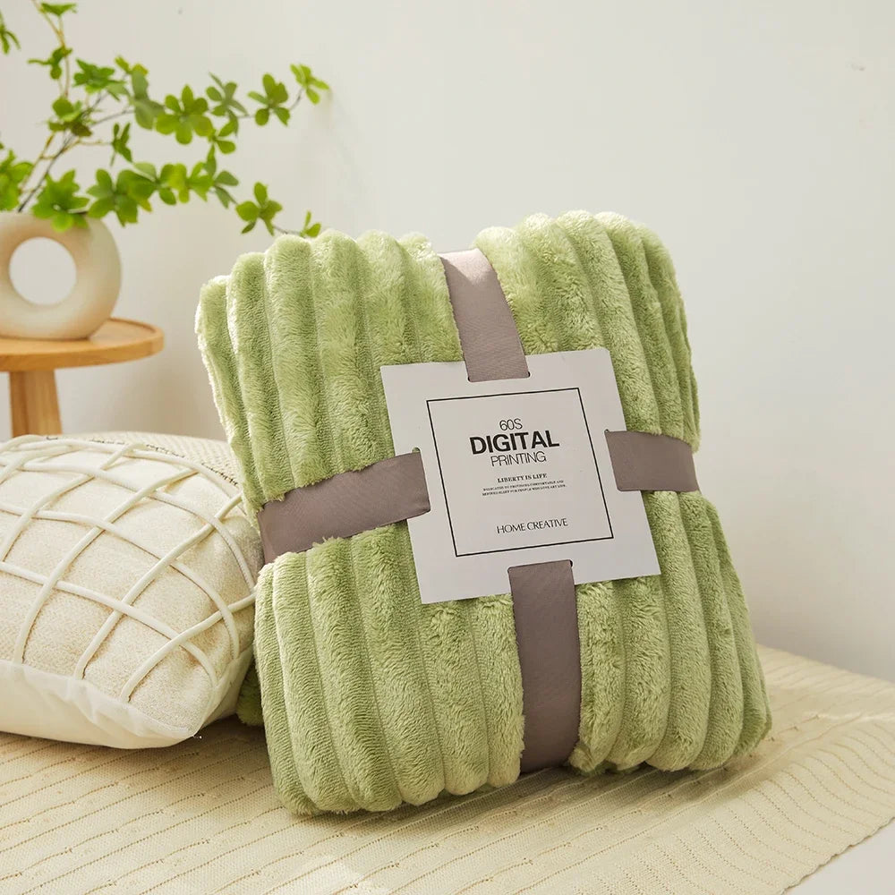 Coral Velvet Blanket Plush Soft Warm Throw