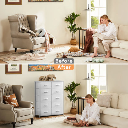 JHK Modern Wooden Wardrobe With 5/7/10 Drawers