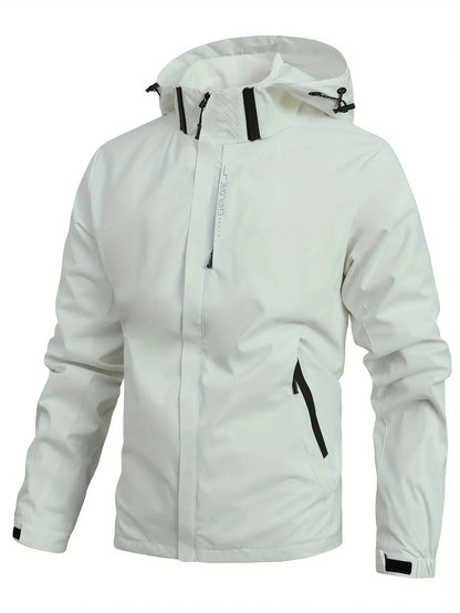 Men's Lightweight Waterproof Hooded Rain Jacket