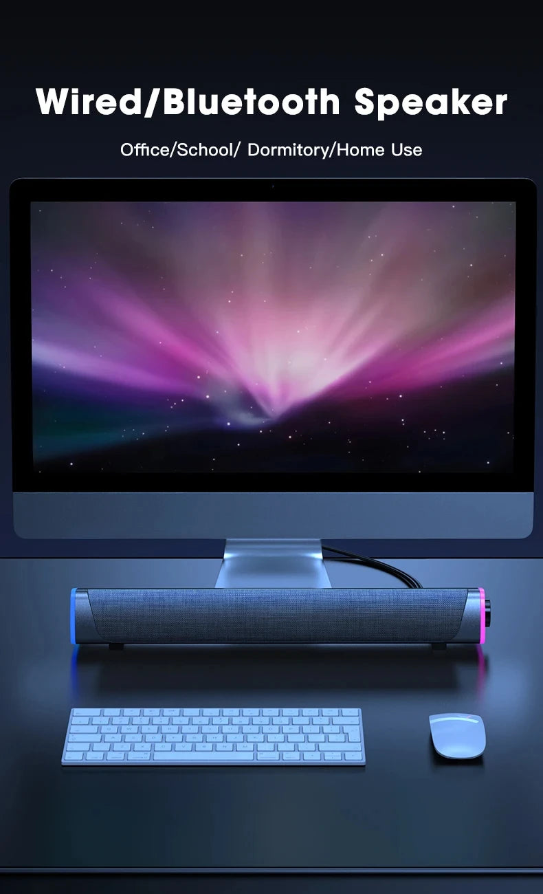 Bluetooth Computer Speaker Bar with Subwoofer
