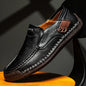 Men's Genuine Leather Slip-On Loafers Casual Shoes