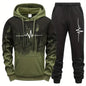 Men's Casual Polyester Tracksuit for Daily Sports