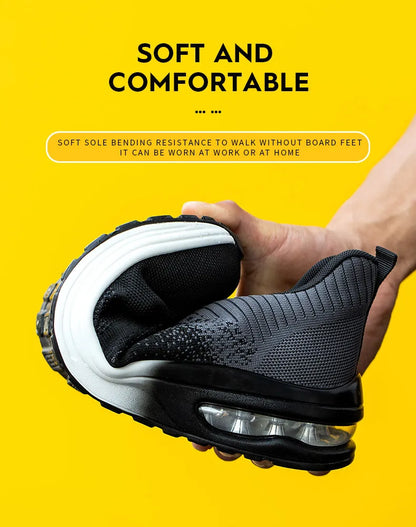 Steel Toe Blue Work Shoes for Men and Women