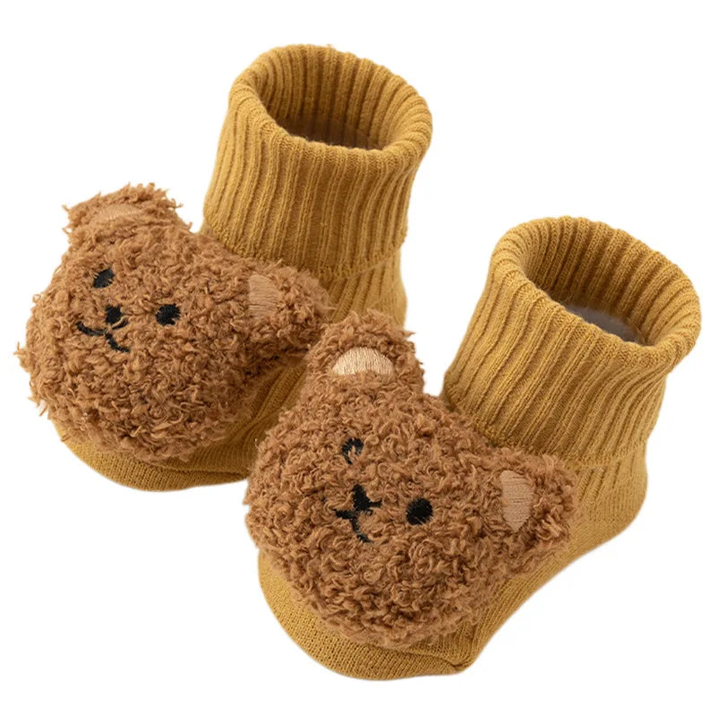 Cute Cartoon Bear Cotton Baby Socks for Toddlers