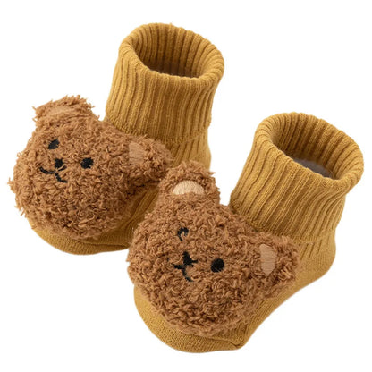 Cute Cartoon Bear Cotton Baby Socks for Toddlers