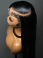 Transparent Bone Straight Lace Front Wig 250% Brazilian Hair