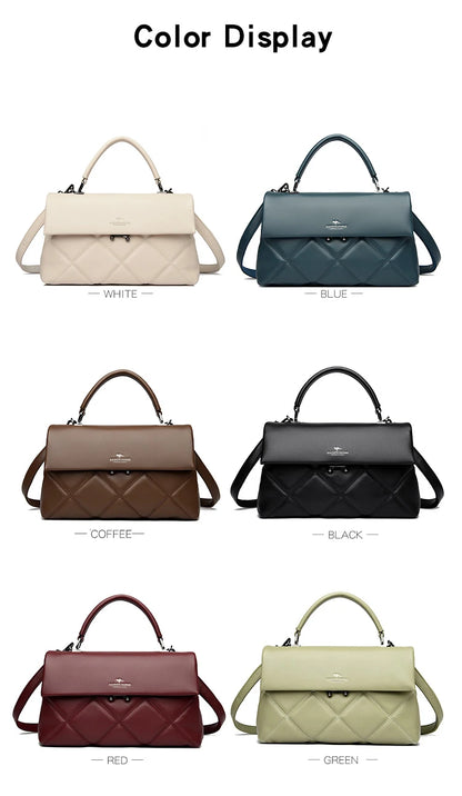 Women's Soft Leather Crossbody Handbag